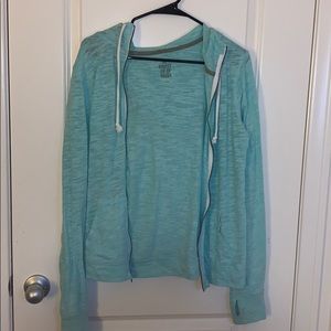 Blue-ish green teal thin jacket